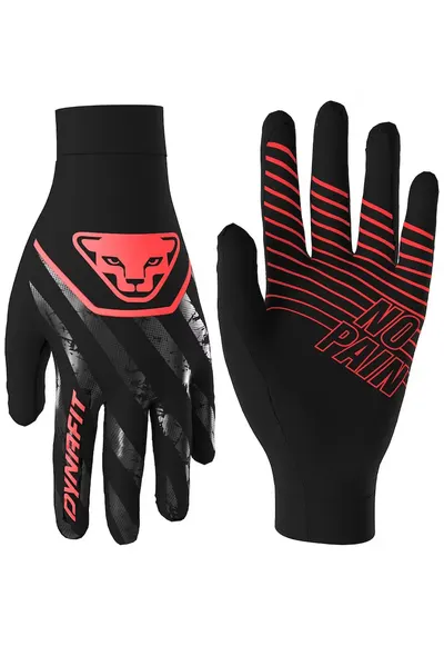 Manusi alergare Trail Reflective-Negru/Roz-XL