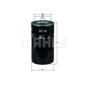 Filtru ulei MAHLE ORIGINAL OC 42