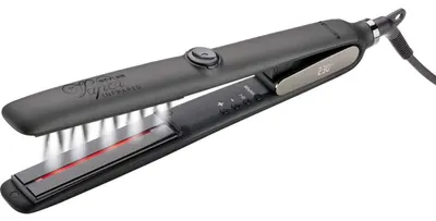 Placă de păr profesională GammaPiu - Vapor Styler Infrared, 230 °C, acoperire ceramică, neagră