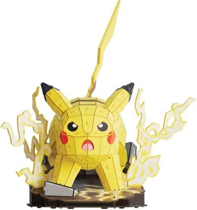 Figurină 3D de asamblat Spin Master 4D Build - Pokemon Pikachu, 201 piese