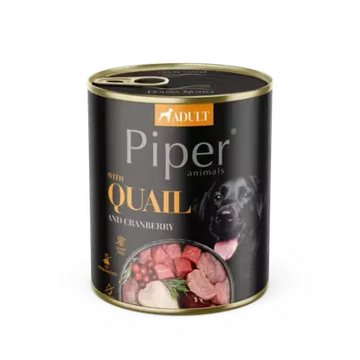 Piper Adult Dog, Prepelita si Merisoare, 800 g