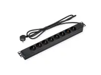 Prelungitor PDU 19" cu 8 x Schuko 3m, Value 19.99.1636