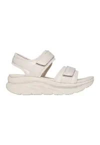 Sandale cu talpa wedge si inchidere velcro D'Lux Walker-Adored - Crem
