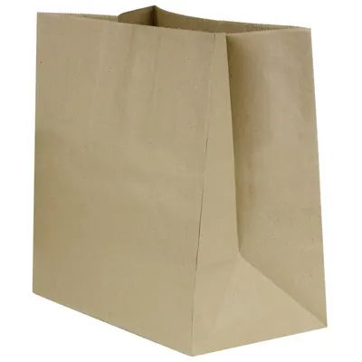 Pungi Biodegradabile Compostabile de Hartie Transport Kraft, 26 x 17 x 29 cm, 250 Bucati