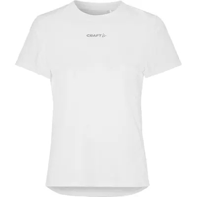 Tricou alergare Craft ADV Essence SS Tee 2 - alb | poliester reciclat