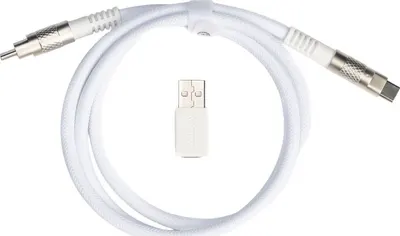 Cablu pentru tastatură Keychron – Geek, 1 m, alb