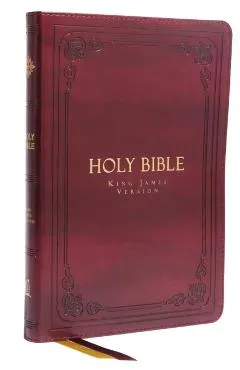 Kjv, Thinline Bible, Large Print, Vintage Series, Leathersoft, Burgundy, Red Letter, Comfort Print: Holy Bible, King James Version