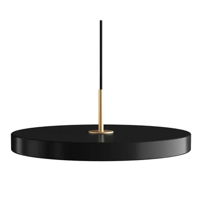 Lustră neagră LED cu intensitate reglabilă cu abajur din metal ø 43 cm Asteria Plus Medium – UMAGE