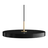 Lustră neagră LED cu intensitate reglabilă cu abajur din metal ø 43 cm Asteria Plus Medium – UMAGE