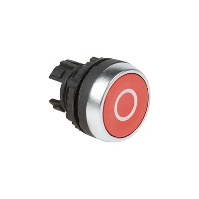 Osmoz non illuminated spring return head - flush - rosu engraved ''O''