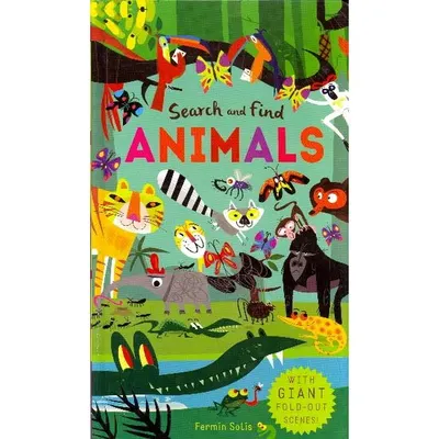 Animals Search and Find with Giant Fold-Out Scenes