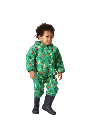Costum de iarna copii Bambino II - poliester - verde