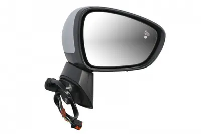 Oglinda laterala dreapta (electric, convex, cu incalzire, asistenta schimbare benzi, grunduit, rabatare electrica) potrivit OPEL CROSSLAND X 03.17