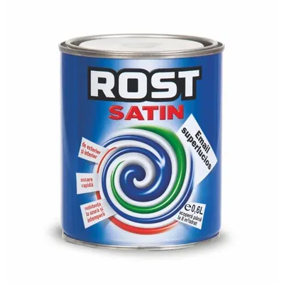 Vopsea alchidica pentru lemn/metal, Rost Satin, pentru interior/exterior, 0.6L, verde iarba Z-TOOLS / EXT10056
