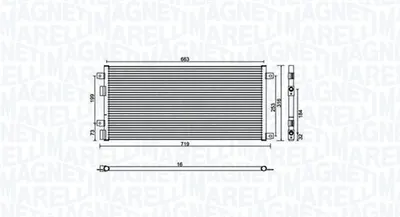 Radiator AC condensator potrivit IVECO DAILY III, DAILY IV 2.3D 09.02-08.11