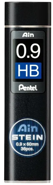 Mine grafit Pentel - Ain Stein - HB, 0.9 mm, 36 bucati