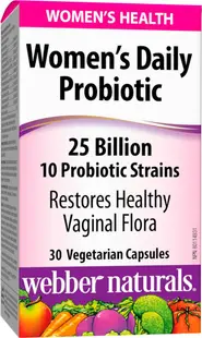 Women’s Daily Probiotic, 30 vege capsule, Webber Naturals
