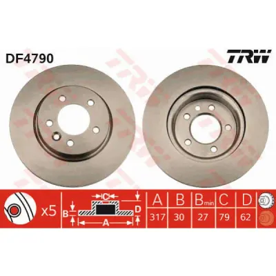 Disc frana TRW DF4790