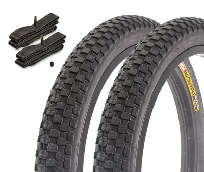 Set cauciucuri BMX KENDA K-RAD 20 inch x 2,35 inch + cameră AV
