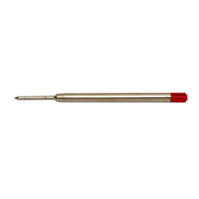 Set 9 x Rezerva Metalica pentru Pix Tip Parker, Rosu, 0.8 x 98 mm