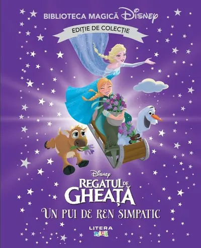 Regatul de gheata. Un pui de ren simpatic. Disney. Biblioteca magica. Editie de colectie