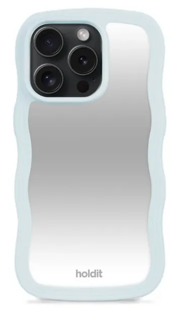 Husa Holdit - Wavy, iPhone 15 Pro Max, Mineral Blue/Mirror