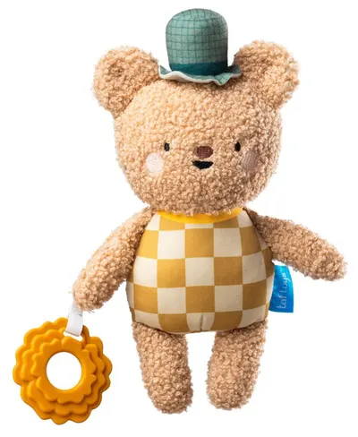 Jucărie senzorială de pluș cu accesoriu de dentiție Taf Toys - Brandon Ursul