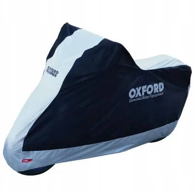 Husa Moto Exterior Oxford Aquatex New Alb Negru Marimea S CV200