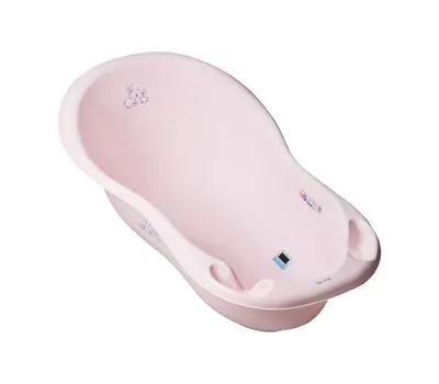 Cadita copii 86 cm Little Bunnies roz cu senzor de temperatura
