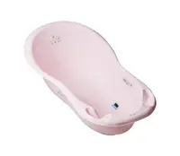 Cadita copii 86 cm Little Bunnies roz cu senzor de temperatura