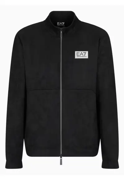 Hanorac barbati cu fermoar TRAIN GOLD LABEL M T-TOP FZ ALCANTARA - Poliester - Negru