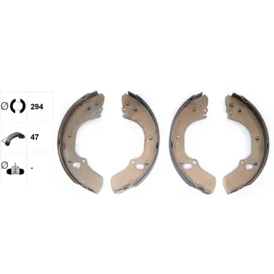Set saboti frana TEXTAR 91063400