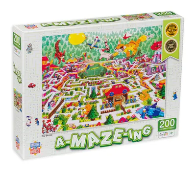 Puzzle Master Pieces din 200 de piese - Blocuri de jucărie