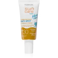 FlosLek Laboratorium Sun Care Derma Photo Care crema fata iluminatoare de protectie pentru pielea cu imperfectiuni