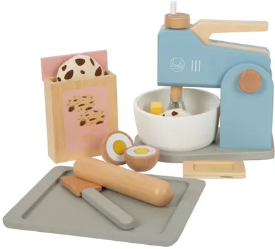 Mixer din lemn Small Foot - Tasty, cu accesorii