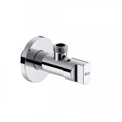 Robinet coltar Roca Aqua A525164400, conexiune alimentare 1/2 inch, conexiune iesire 3/8 inch, ceramic, Crom