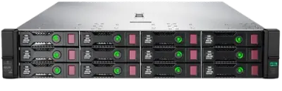 Server Refurbished Server Storage Refurbished HP ProLiant DL385 G10, 1 x AMD EPYC 7301 16-Core 2.2 - 2.7GHz, 128GB DDR4, 2 x SSD 2TB Samsung 870 EVO + 10 x 12TB HDD SAS/7.2k, Raid HP P816i-a SR, 4 x 1Gbit +2x10Gbit, 2 x Surse 800W HS