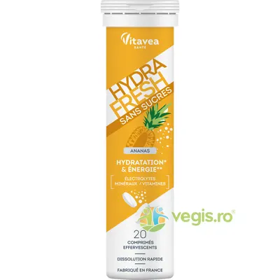 Electroliti cu Aroma de Ananas HydraFresh 20tb efervescente