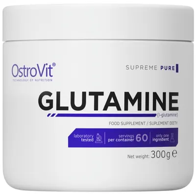 Glutamine Powder, fără gust, 300 g, OstroVit