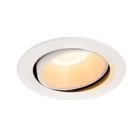 Spot incastrat, NUMINOS MOVE XL Ceiling lights, white Indoor LED recessed ceiling light white/white 2700K 40° rotating and pivoting