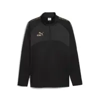 Geacă fotbal bărbați fleece, fermoar scurt King, negru PUMA
