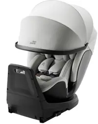 Scaun auto Britax Romer - Swivel-Grow Max Air, 360°, IsoFix, i-Size, 40-125 cm, Linen Grey