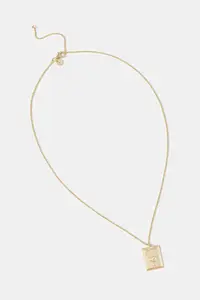 Tom Wood colier din argint placat cu aur Tarot Lovers Pendant Gold