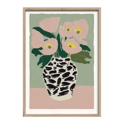 Tablou cu ramă imprimat 50x70 cm Spotted Vase – Styler