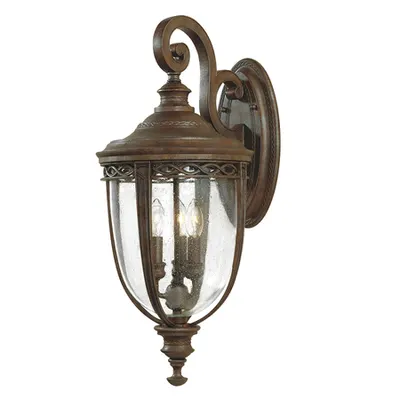Aplica English Bridle 3 Light Large Wall Lantern – British Bronze