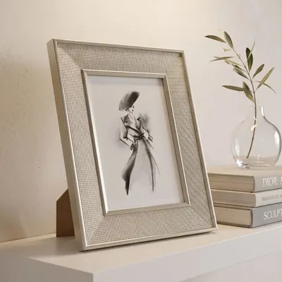 Ramă Foto Decorativă 20.5 x 25.5 cm – Polistiren Texturat Auriu Champagne