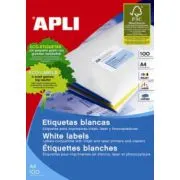 Etichete autoadezive Apli, 8/A4, cu colturi rotunjite, 800 buc