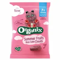 Rondele ecologice Bio din Orez cu Fructe de Vara 7+ luni, Organix | 40 g