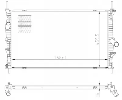 Radiator Motor Potrivit Ford Tourneo Custom V362, Transit, Transit Custom V362, Transit V363 2.0d 2.0dh 2.2d