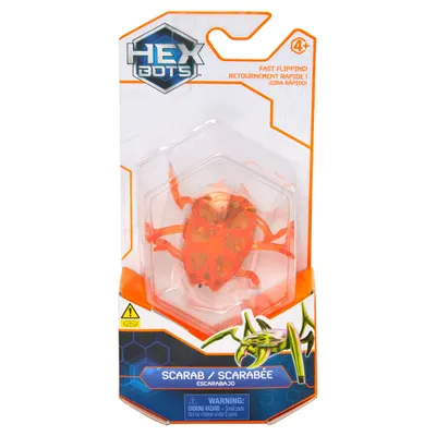 Figurina interactiva, Hexbots, Scarab, Portocaliu, 20149633